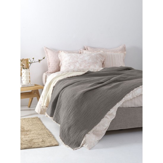 Κουβέρτα Καλοκαιρινή Μονή Mous Grey Cotton Palamaiki (170x240) 1Τεμ Κουβέρτα Καλοκαιρινή Μονή Mous Grey Cotton Palamaiki (170x240) 1Τεμ