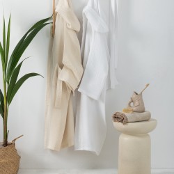 Μπουρνούζι Με Κουκούλα Bathrobes Mous Natural Cotton Palamaiki 1Τεμ
