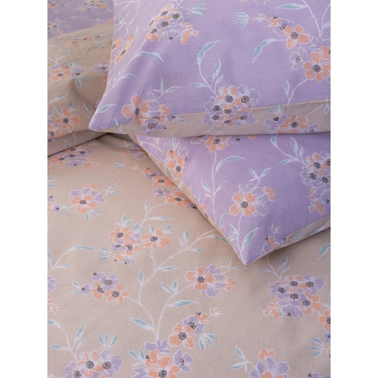 Σεντόνια Μονά Σετ Fashion Life FL6262 Cotton Palamaiki (100x200+30 )Με Λάστιχο 3Τεμ