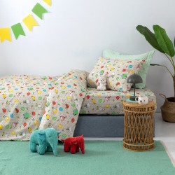 Σεντόνια Παιδικά Μονά Σετ My Kingdom MK768 Cotton Palamaiki (110x200+30 )Με Λάστιχο 3Τεμ