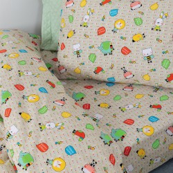 Σεντόνια Παιδικά Μονά Σετ My Kingdom MK768 Cotton Palamaiki (110x200+30 )Με Λάστιχο 3Τεμ