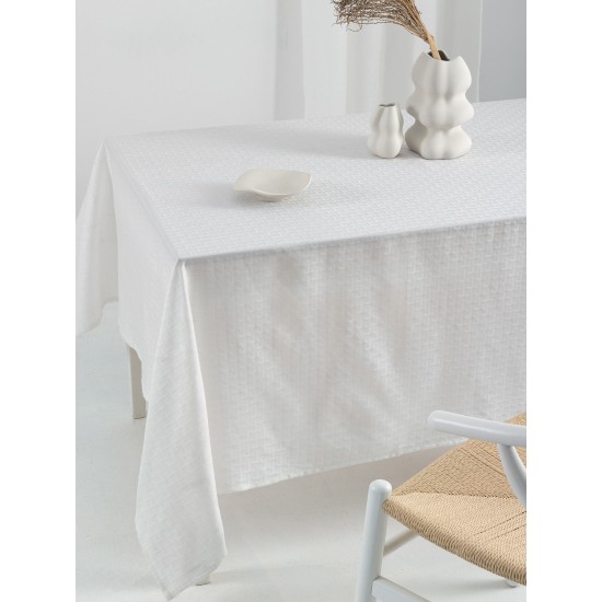 Τραπεζομάντηλο Αλέκιαστο Formal Dinner Milly White Palamaiki (175x260) 1Τεμ