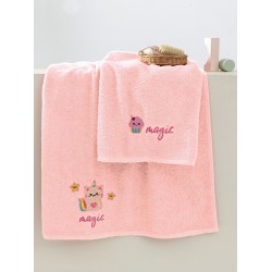 Πετσέτες Παιδικές Σετ Kids Bath Unicat Cotton Palamaiki 2Τεμ