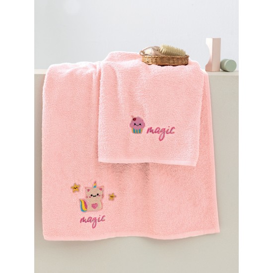 Πετσέτες Παιδικές Σετ Kids Bath Unicat Cotton Palamaiki 2Τεμ