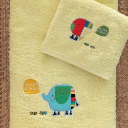 Πετσέτες Παιδικές Σετ Kids Bath Jungler Cotton Palamaiki 2Τεμ