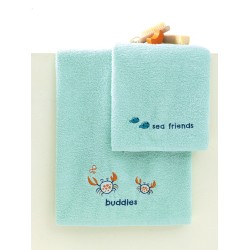 Πετσέτες Παιδικές Σετ Kids Bath Crabs Cotton Palamaiki 2Τεμ