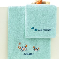 Πετσέτες Παιδικές Σετ Kids Bath Crabs Cotton Palamaiki 2Τεμ