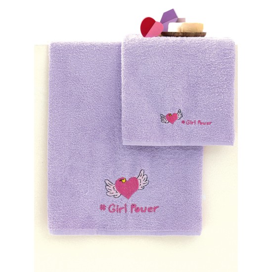 Πετσέτες Παιδικές Σετ Kids Bath Girpo Cotton Palamaiki 2Τεμ