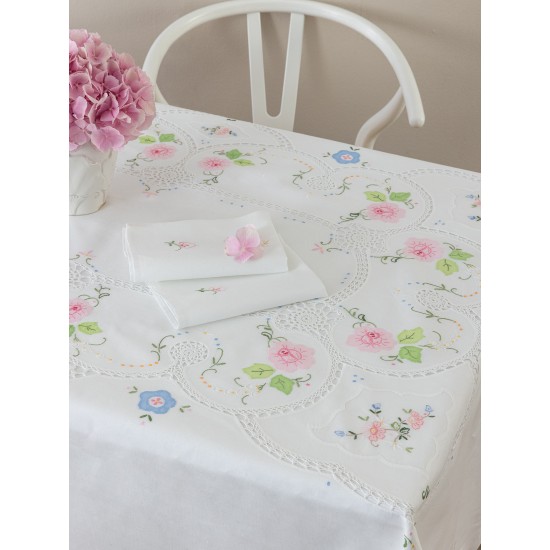 Τραπεζαρίας Σετ Formal Nina Cotton Palamaiki (180x270) 13Τεμ