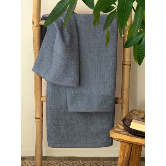 Πετσέτα Μπάνιου Towels Roll Grey Cotton Palamaiki (80x160) 1Τεμ