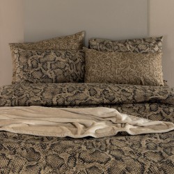 Σεντόνια Φανελένια Μονά Σετ Flannel Beauty FB0243 Cotton Palamaiki (110x200+32 )Με Λάστιχο 3Τεμ