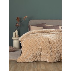 Κουβερτοπάπλωμα Με Sherpa Μονό Nadine-05 Sand Palamaiki (160x240) 1Τεμ