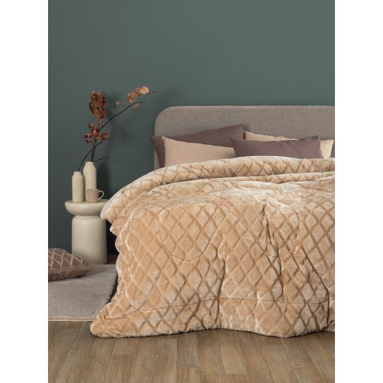 Κουβερτοπάπλωμα King Size Nadine-05 Sand Palamaiki (240x260) 1Τεμ