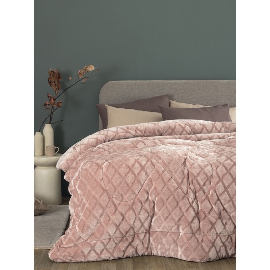 Κουβερτοπάπλωμα King Size Nadine-05 Pink Palamaiki (240x260) 1Τεμ