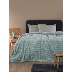 Κουβέρτα Fleece Υπέρδιπλη Aster Jade Palamaiki (220x240) 1Τεμ