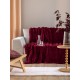 Κουβέρτα Γούνινη Οικολογική Υπέρδιπλη Heather Bordeaux Rabbit Fur Palamaiki (220x240) 1Τεμ