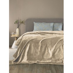 Κουβέρτα Fleece Μονή Flannel Fog Palamaiki (160x220) 1Τεμ