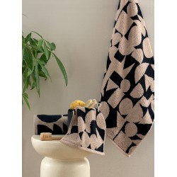 Πετσέτα Προσώπου Towels Tuv Black Jacquard Cotton Palamaiki (50x90) 1Τεμ
