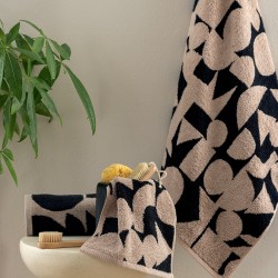 Πετσέτα Προσώπου Towels Tuv Black Jacquard Cotton Palamaiki (50x90) 1Τεμ