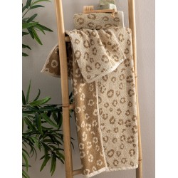 Πετσέτες Σετ Towels Pam Beige Jacquard Cotton Palamaiki 3Τεμ