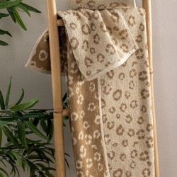 Πετσέτα Προσώπου Towels Pam Beige Jacquard Cotton Palamaiki (50x90) 1Τεμ