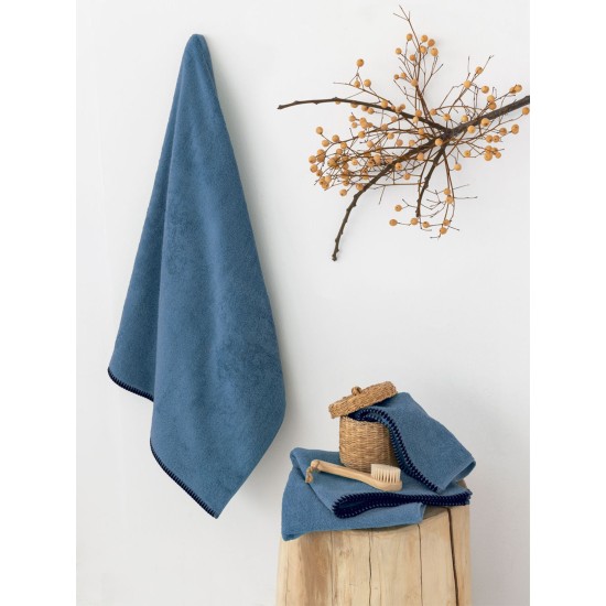 Πετσέτα Χεριών Towels Brooklyn Blue Cotton Palamaiki (30x50) 1Τεμ