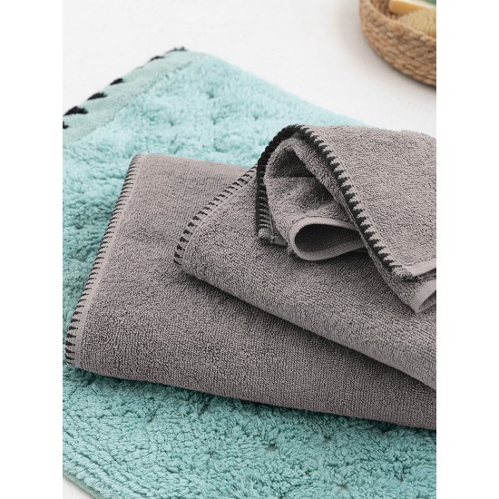 Πετσέτα Μπάνιου Towels Brooklyn Grey Cotton Palamaiki (80x160) 1Τεμ