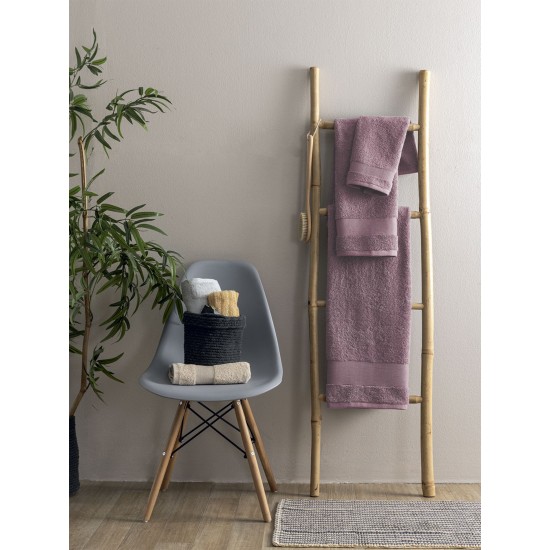 Πετσέτα Προσώπου Towels Naya Mauve Cotton Palamaiki (50x90) 1Τεμ