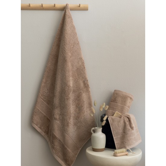 Πετσέτα Χεριών Towels Vins Beige Bamboo Cotton Palamaiki (30x50) 1Τεμ