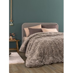Κουβερτοπάπλωμα Υπέρδιπλο Deva Grey Rabbit Fur Flannel Palamaiki (220x240) 1Τεμ