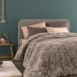 Κουβερτοπάπλωμα Υπέρδιπλο Deva Grey Rabbit Fur Flannel Palamaiki (220x240) 1Τεμ