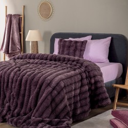Κουβερτοπάπλωμα Υπέρδιπλο Juno Purple Rabbit Fur Flannel Palamaiki (220x240) 1Τεμ
