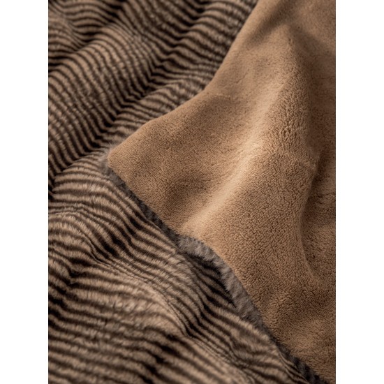 Κουβερτοπάπλωμα Υπέρδιπλο Juno Taupe Rabbit Fur Flannel Palamaiki (220x240) 1Τεμ