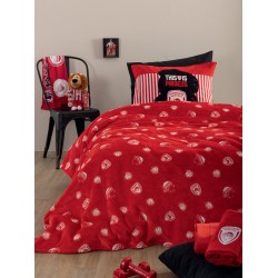 Κουβέρτα Fleece Μονή Olympiakos BL Official Team Licenced Flannel Sherpa Palamaiki (160x220) 1Τεμ