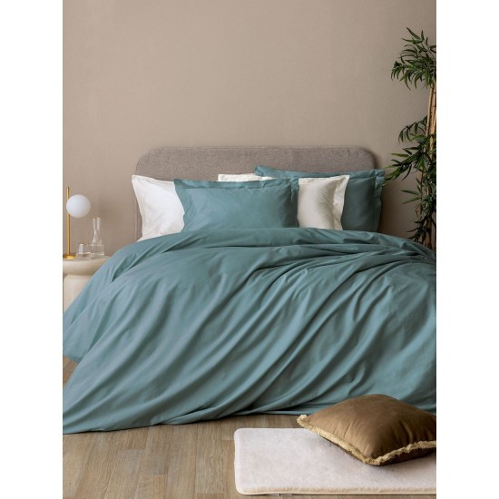 Μαξιλαροθήκες Σετ Posh Green 300TC Satin Cotton Palamaiki (52x72) 2Τεμ