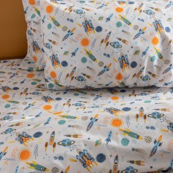 Σεντόνια Βρεφικά Κούνιας Σετ My Kingdom MK770 Cotton Palamaiki (70x140+15 )Με Λάστιχο 3Τεμ
