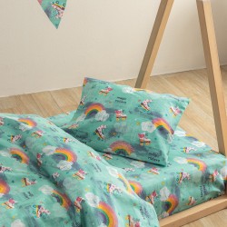 Σεντόνια Παιδικά Μονά Σετ My Kingdom MK774 Cotton Palamaiki (110x200+30 )Με Λάστιχο 3Τεμ