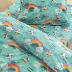 Σεντόνια Παιδικά Μονά Σετ My Kingdom MK774 Cotton Palamaiki (110x200+30 )Με Λάστιχο 3Τεμ