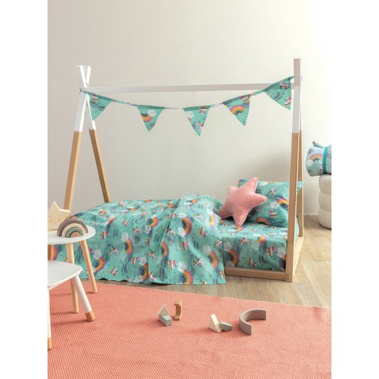 Πάπλωμα Βρεφικό Κούνιας My Kingdom MK774 Cotton Palamaiki (110x150) 1Τεμ