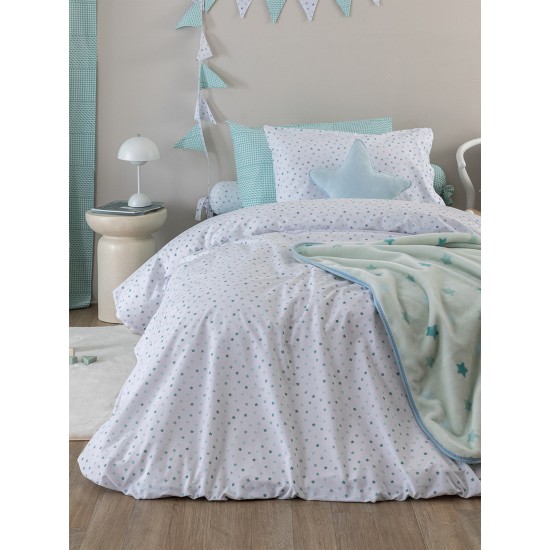 Κατωσέντονο Παιδικό Μονό Bon Bon BB101 Aqua Cotton Palamaiki (110x200+35) Με Λάστιχο 1Τεμ