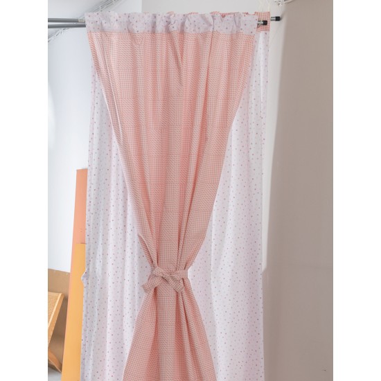 Κουρτίνα Παιδική Bon Bon BB100 Rose Cotton Palamaiki (170x270) 1Τεμ