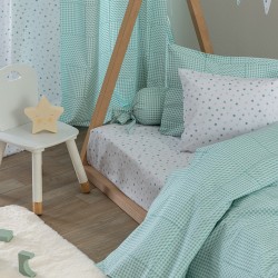 Σεντόνια Λίκνου Σετ Bon Bon BB101 Aqua Cotton Palamaiki (80x110) 1Τεμ
