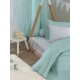 Σεντόνια Λίκνου Σετ Bon Bon BB101 Aqua Cotton Palamaiki (80x110) 1Τεμ