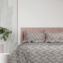 Σεντόνια Υπέρδιπλα Σετ Whisper WH101 Digital Print Satin 300TC Cotton Palamaiki (245x270) 4Τεμ
