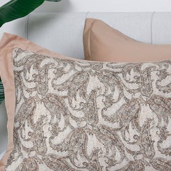 Σεντόνια Υπέρδιπλα Σετ Whisper WH101 Digital Print Satin 300TC Cotton Palamaiki (245x270) 4Τεμ