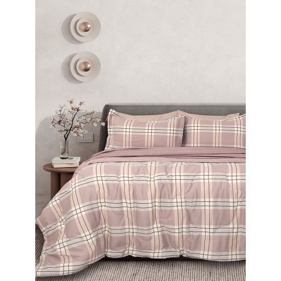 Πάπλωμα Υπέρδιπλο Σετ Bed In Bag B0697 Satin Cotton Palamaiki (230x250) 5Τεμ