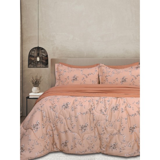 Πάπλωμα Υπέρδιπλο Σετ Bed In Bag B0699 Satin Cotton Palamaiki (230x250) 5Τεμ