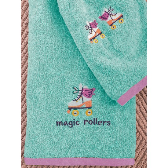 Πετσέτες Παιδικές Σετ Kids Bath Rollers Cotton Palamaiki 2Τεμ