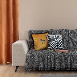Ριχτάρι Τετραθέσιου Throws Grevi Black Chenille Palamaiki (180x320) 1Τεμ