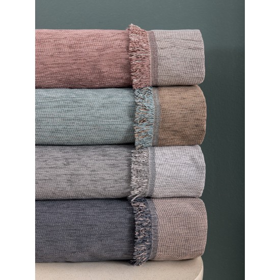 Ριχτάρι Πολυθρόνας Throws Parva Mint Chenille Palamaiki (170x170) 1Τεμ